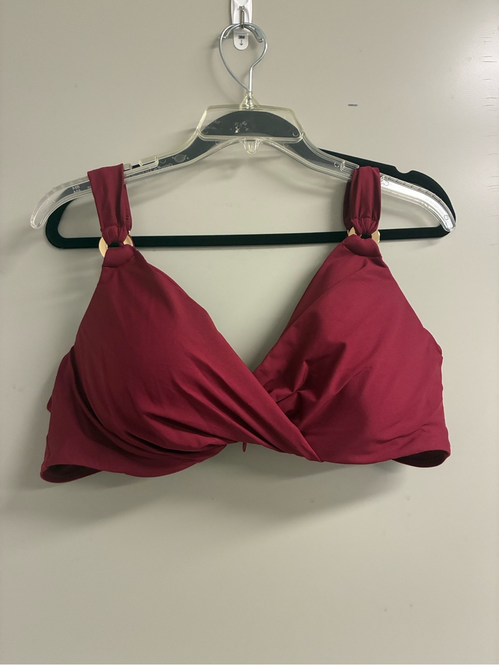 Miraclesuit Twist-Front Bra Top in Wine